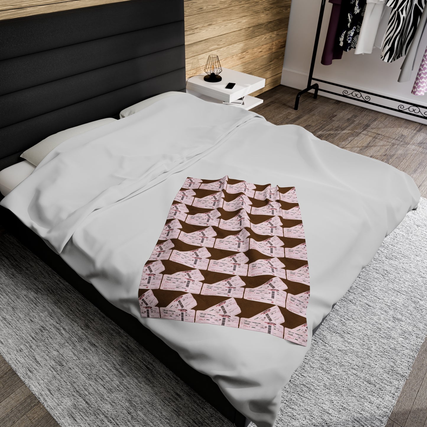 The INTERNATIONAL STAY Velveteen Plush Blanket