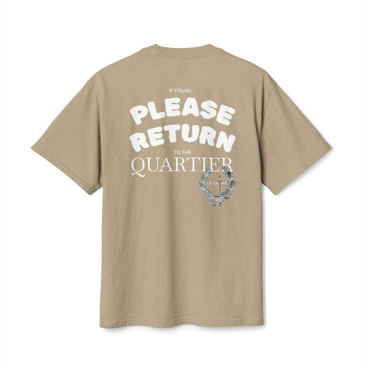 "Please Return to the Quartier" Vintage-Style Graphic Tee