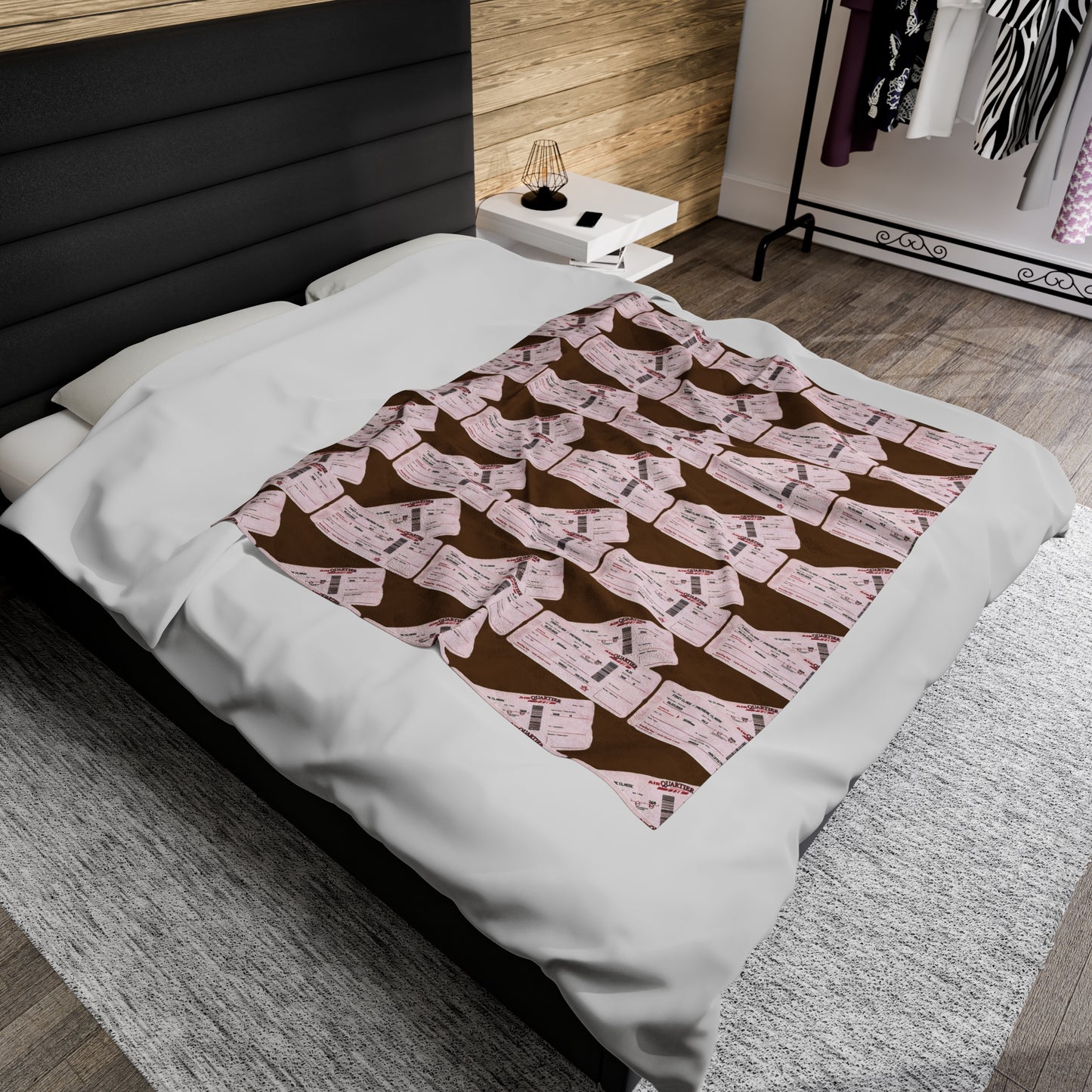 The INTERNATIONAL STAY Velveteen Plush Blanket