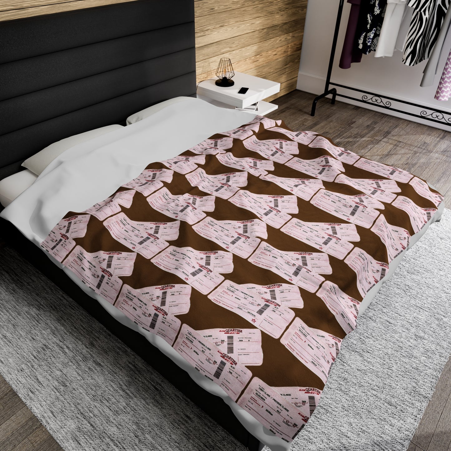 The INTERNATIONAL STAY Velveteen Plush Blanket