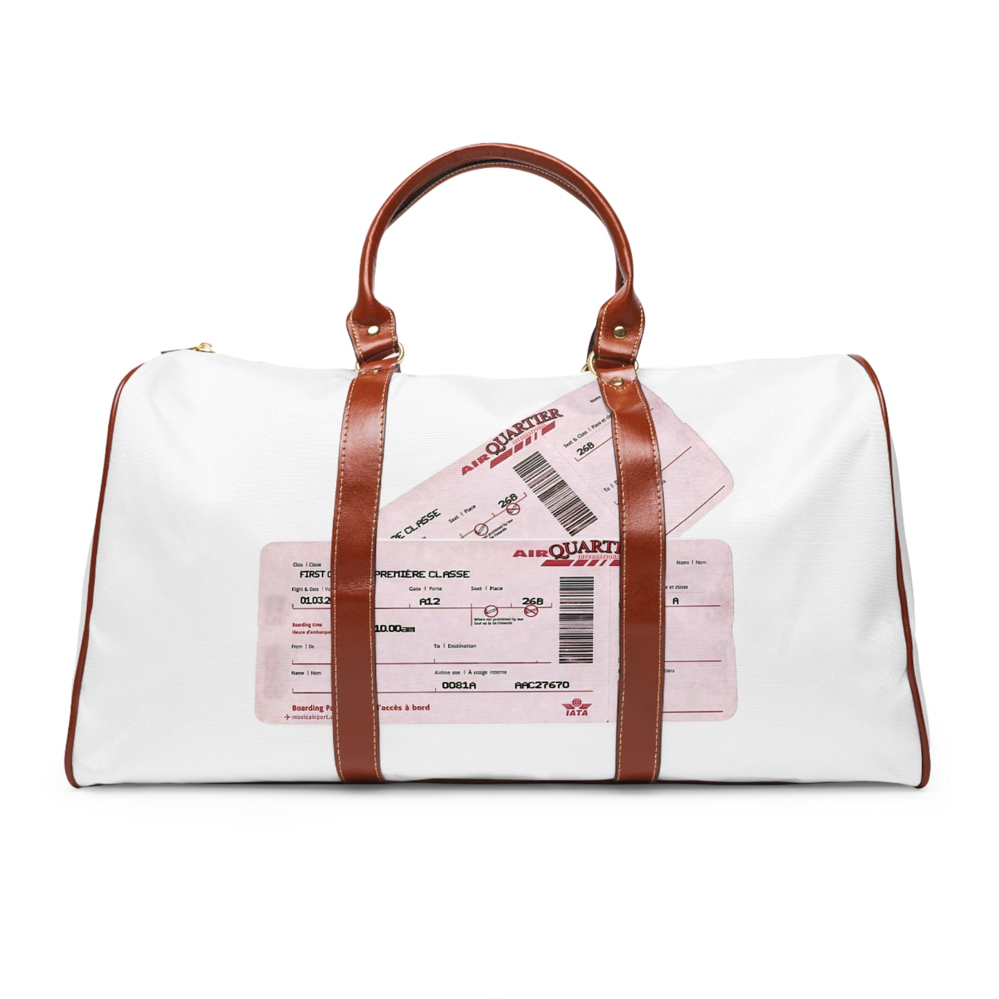 AIR DISTRICT “INTL PASS” leather duffle 1