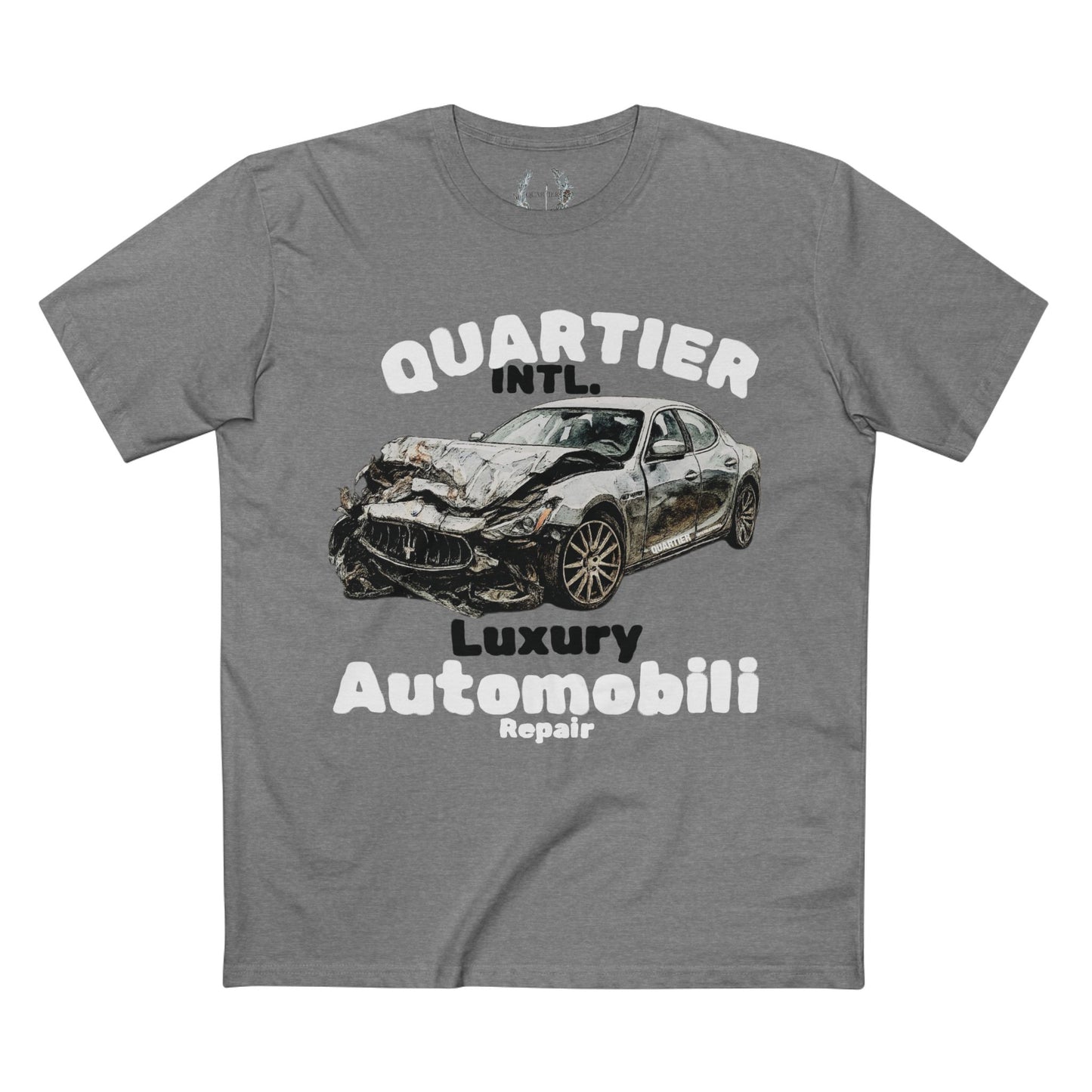 Luxury Automobili Repair Tee from Quartier Intl.' Luxury Scars Graphic crew